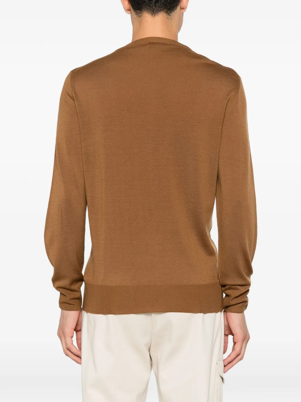 Canali Trui met hoge hals Bruin