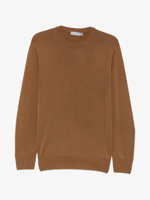 Canali crew-neck long-sleeve sweater