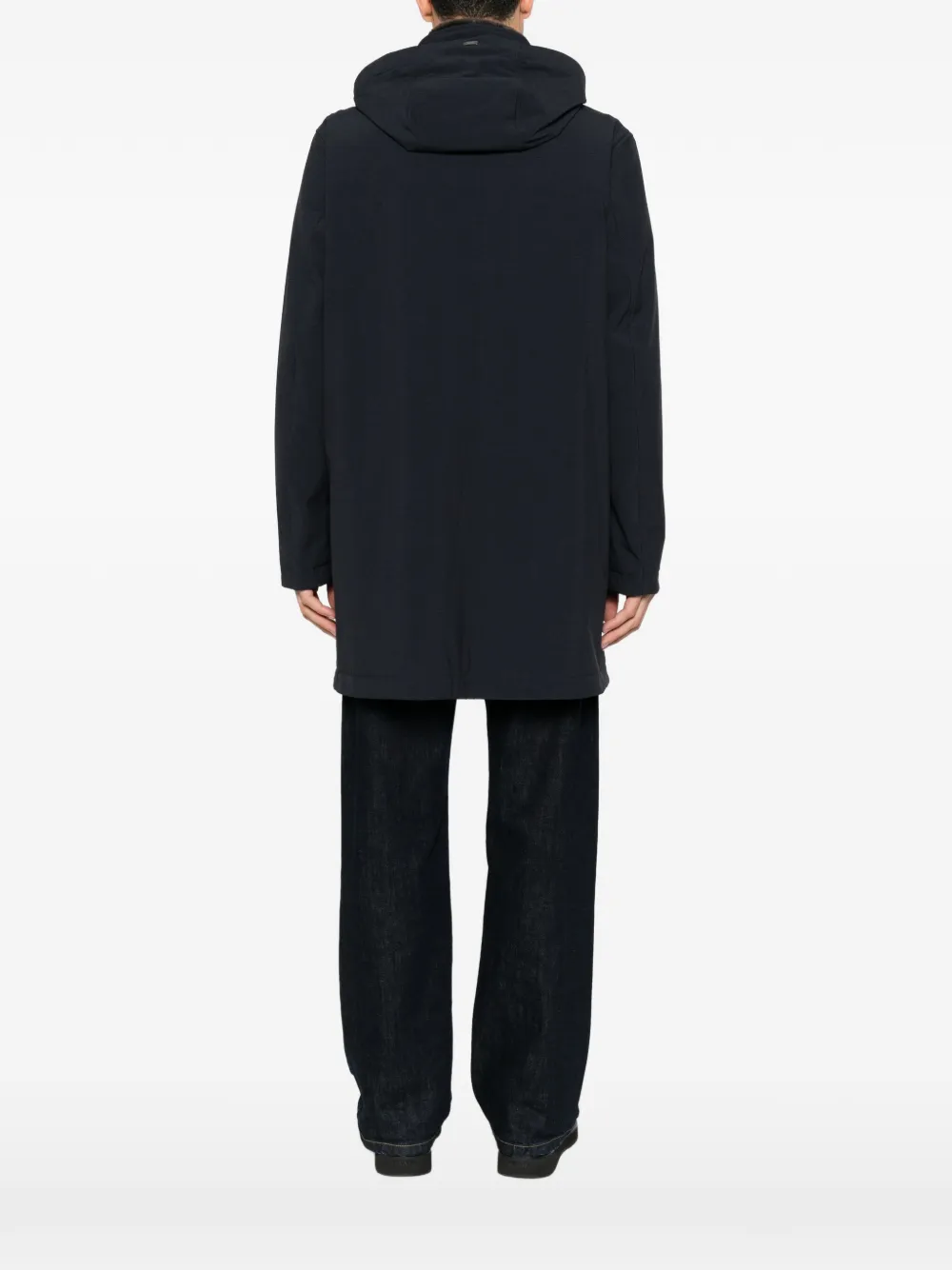 Herno Jack met imitatiebont Blauw