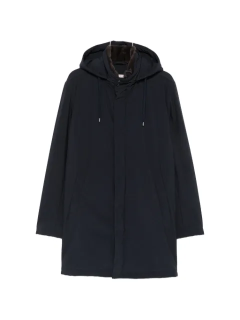 Herno faux-fur trim hooded jacket