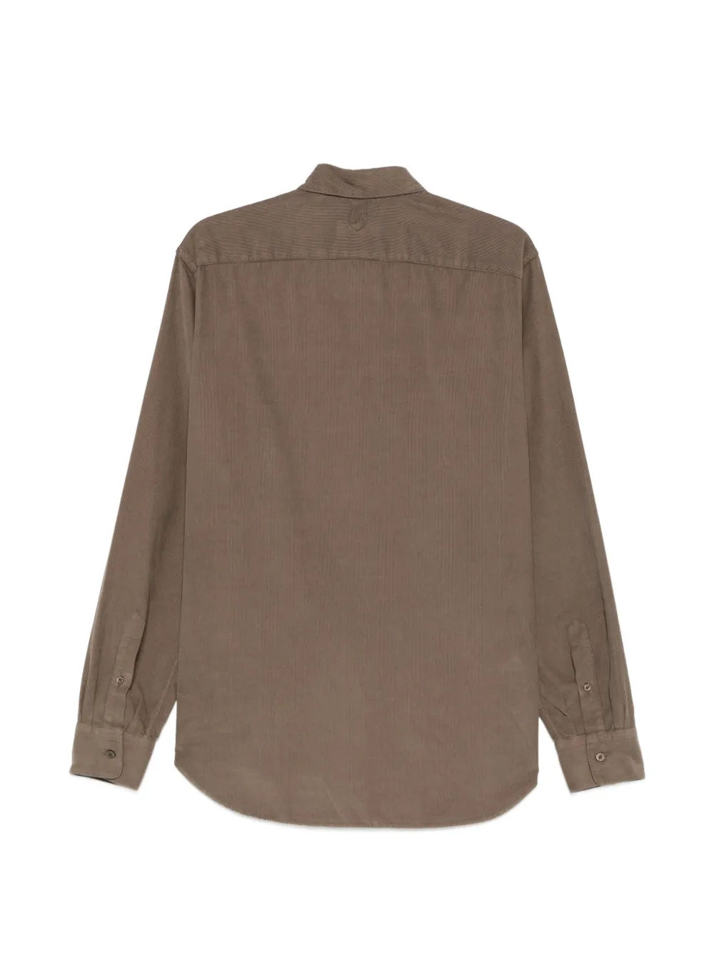 Canali Ribfluwelen overhemd Bruin