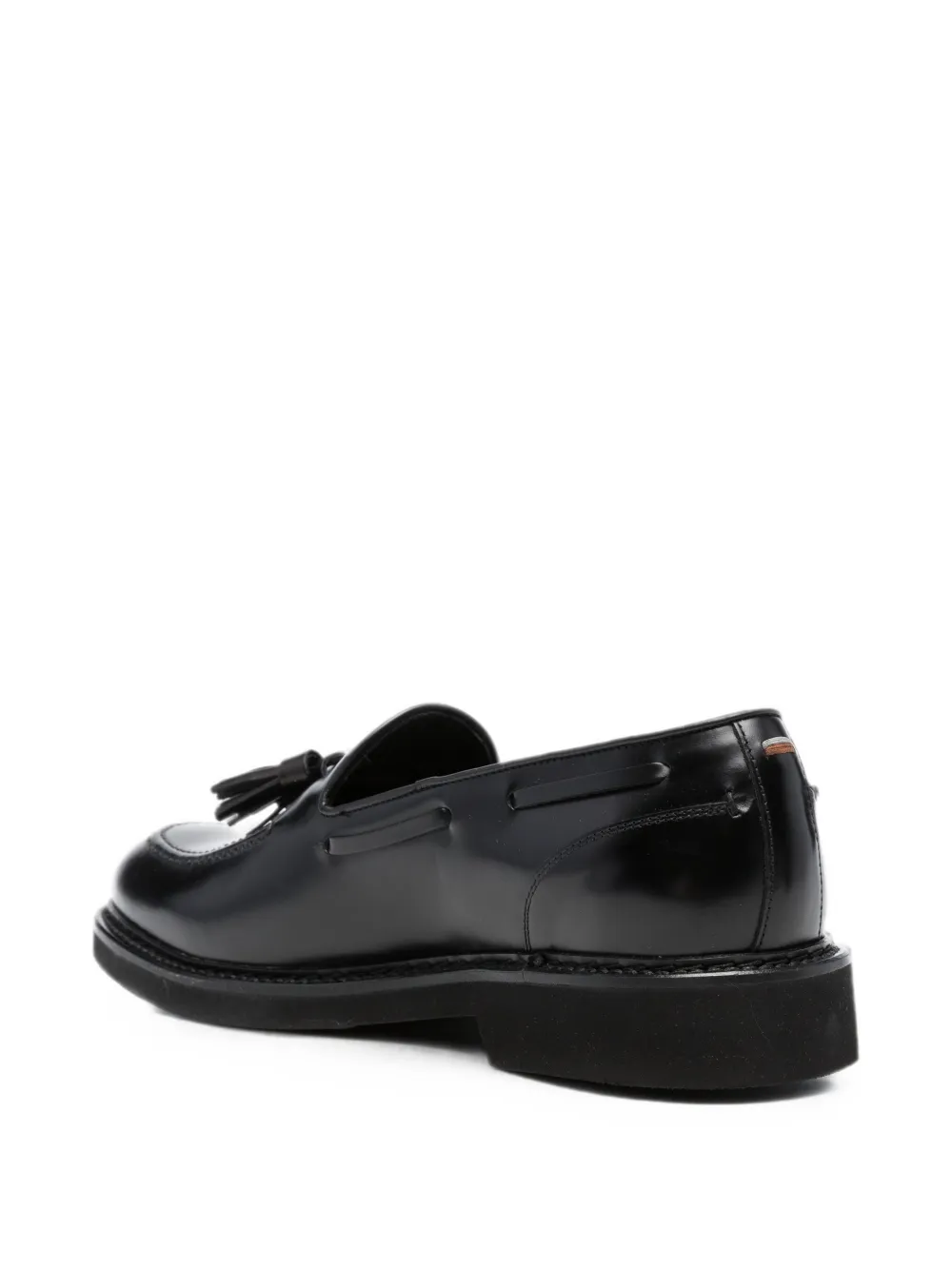 Canali tassel-detail calf-leather loafers Zwart