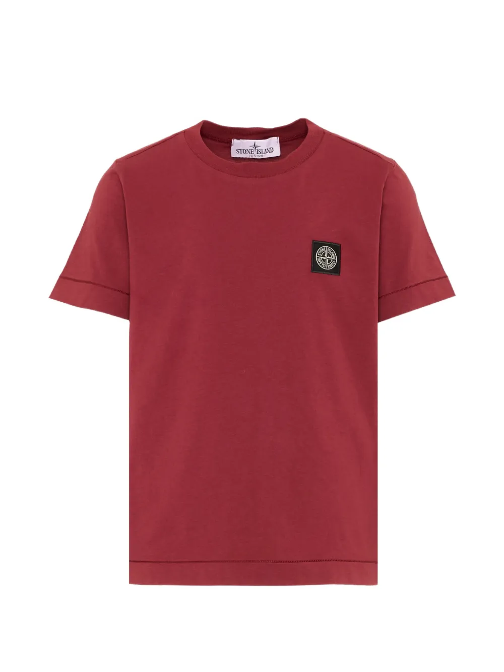Stone Island Junior logo-patch T-shirt - Rosso
