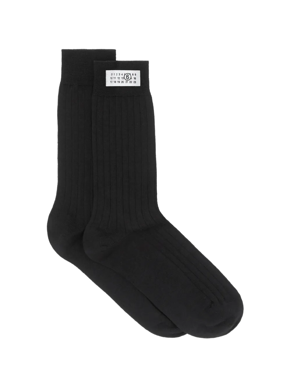 MM6 Maison Margiela Sokken met logopatch Zwart