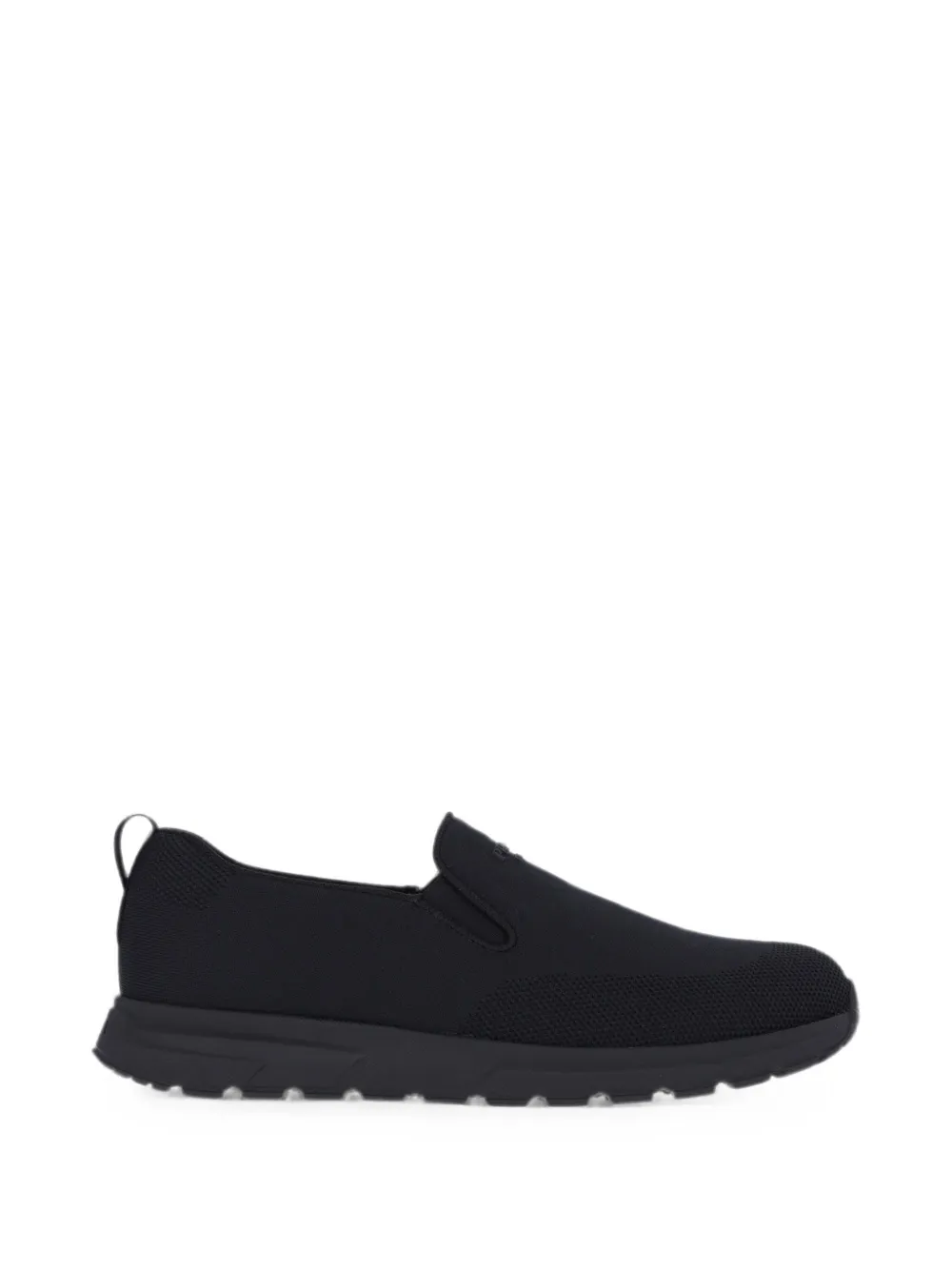 Prada logo-embossed slip-on sneakers - Schwarz