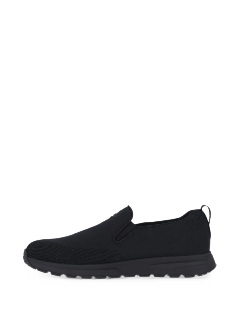 Prada logo-embossed slip-on sneakers Zwart
