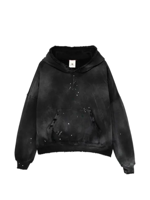 MOOJI MOOJI  sudadera con efecto envejecido y capucha