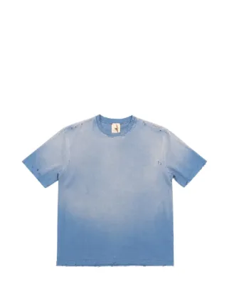 MOOJI MOOJI Distressed T-shirt | Blue | FARFETCH