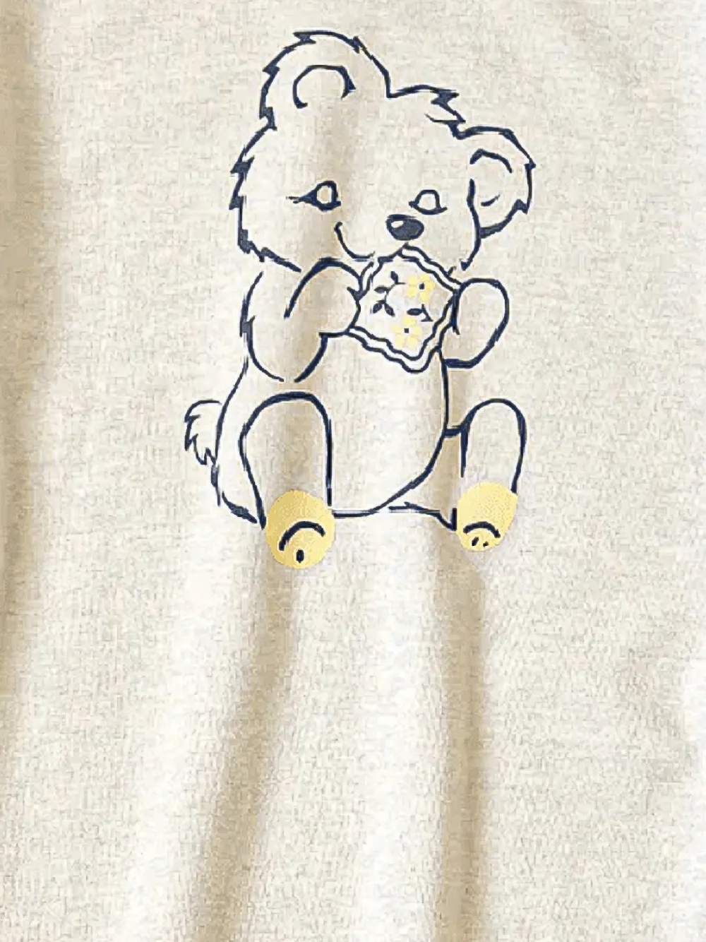 KAPITAL Peckish Little Bear sweater Beige