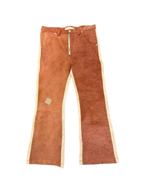 SEKRIT patchwork flared jeans