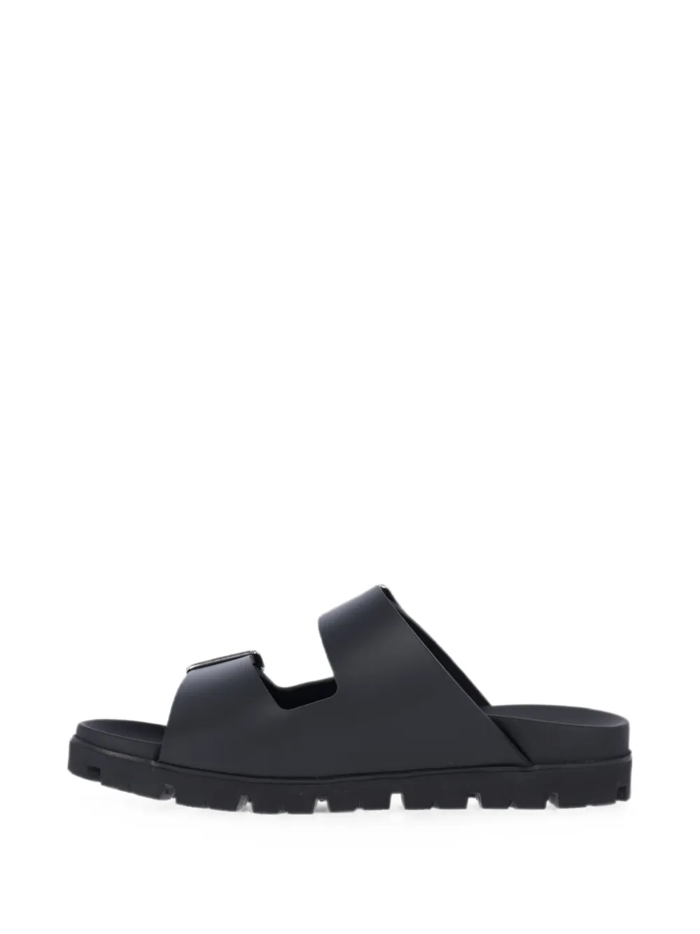 Prada buckle-fastening sandals Zwart