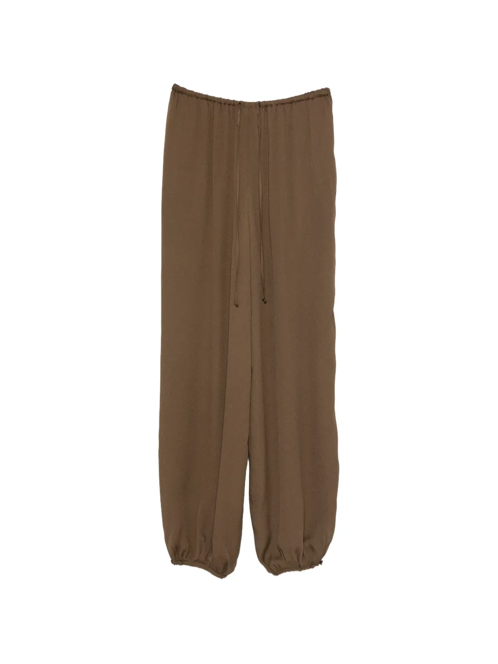 Forte Forte drawstring-waist elasticated-hem trousers - Verde