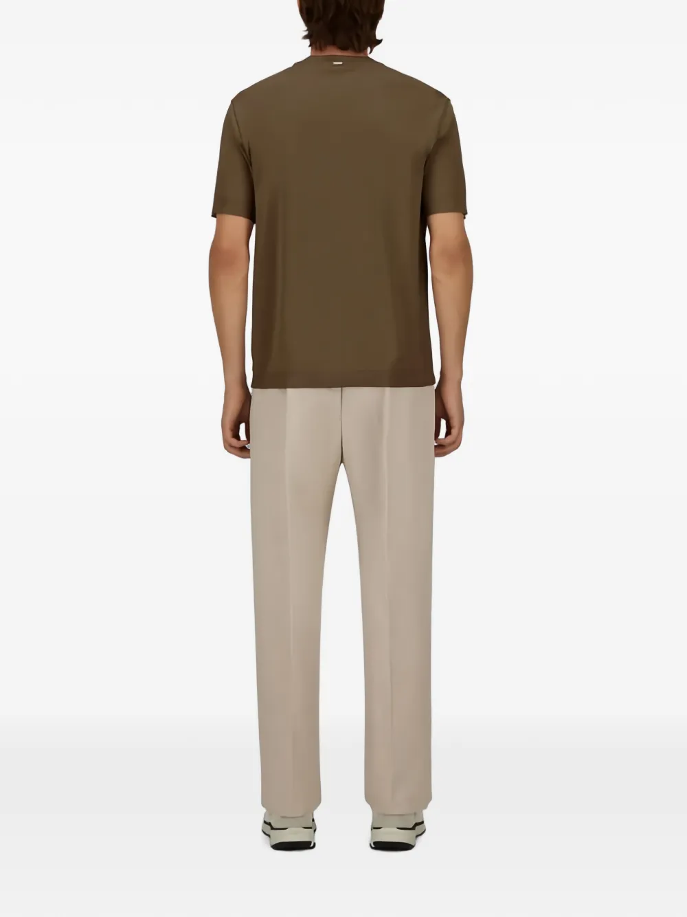 Herno T-shirt met ronde hals Groen