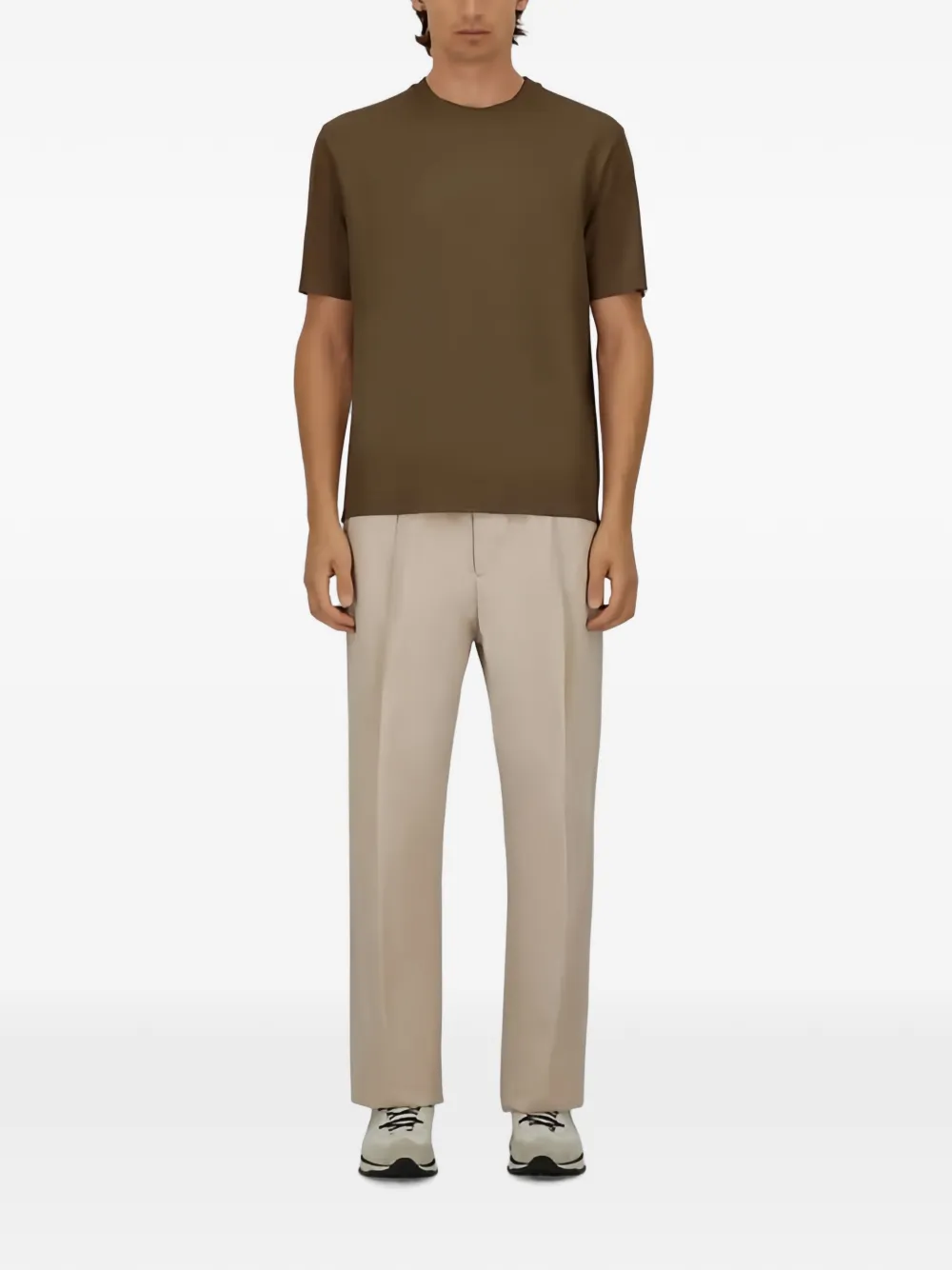 Herno T-shirt met ronde hals Groen
