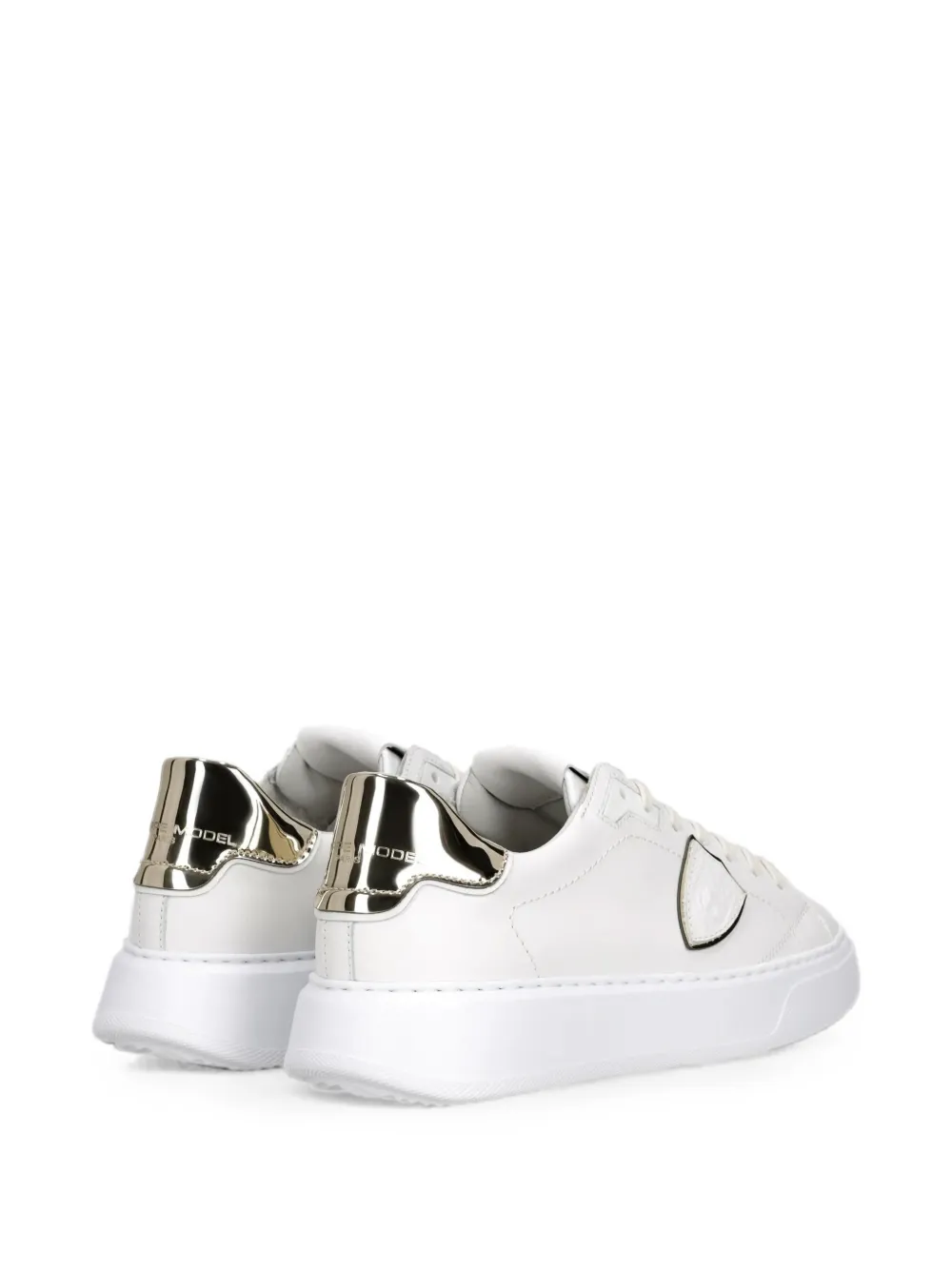 Philippe Model Paris Temple leather sneakers Wit