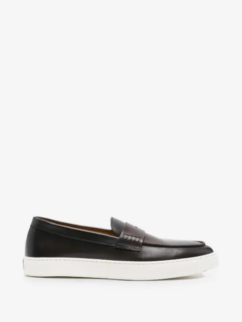 Doucal's penny-slot leather loafers