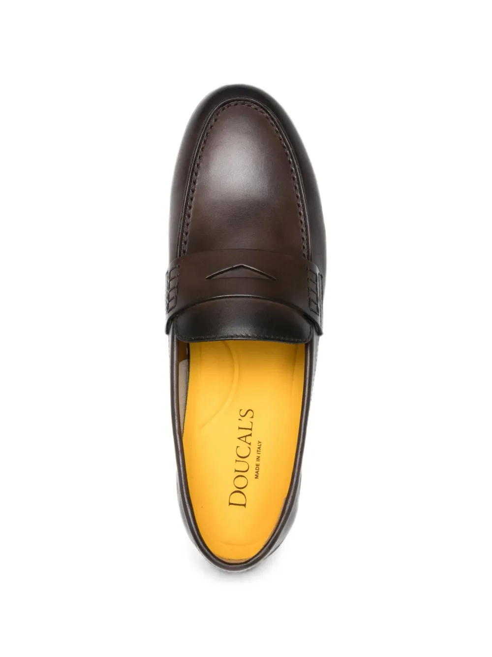 Doucal's penny-slot leather loafers Bruin
