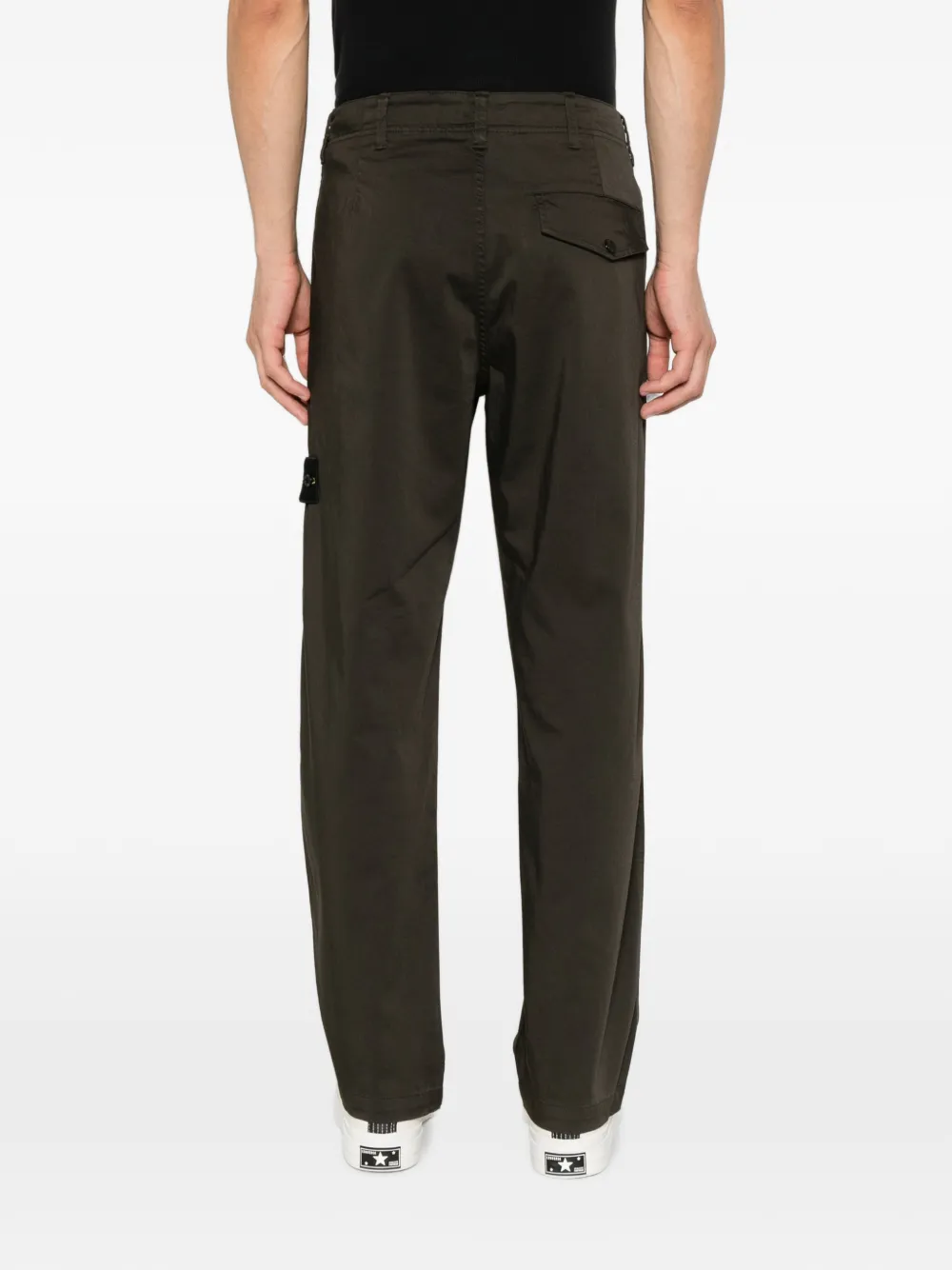 Stone Island 3100012 stretch katoenen-satijnen broek Bruin