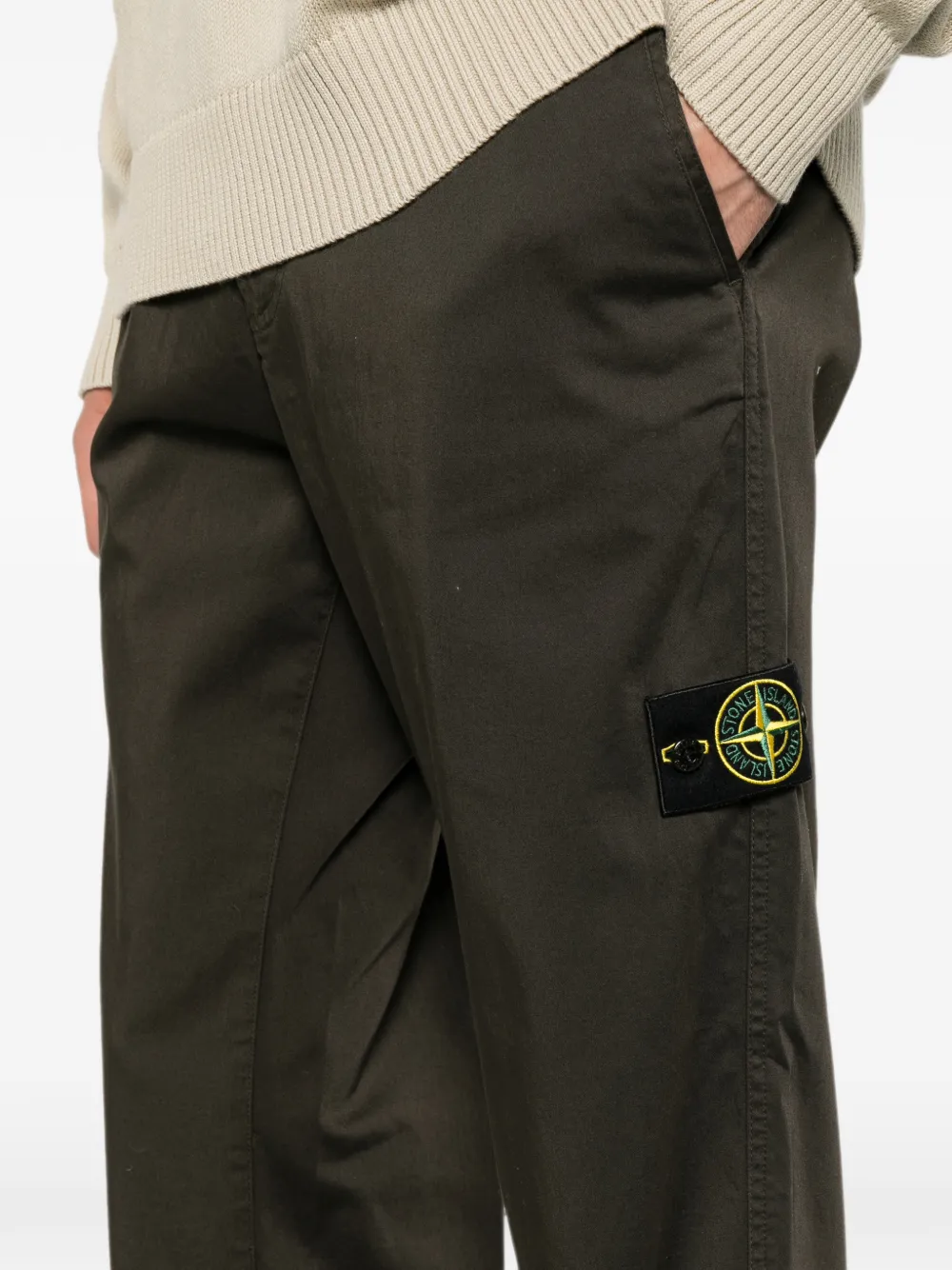 Stone Island 3100012 stretch katoenen-satijnen broek Bruin