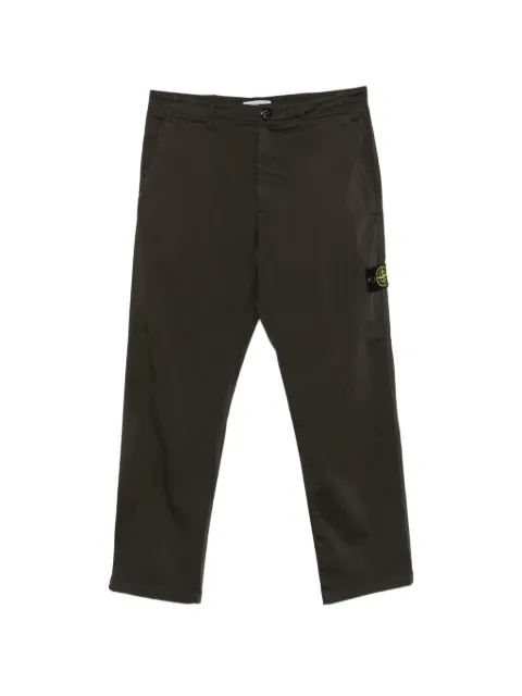 Stone Island logo-patch belt-loop trousers