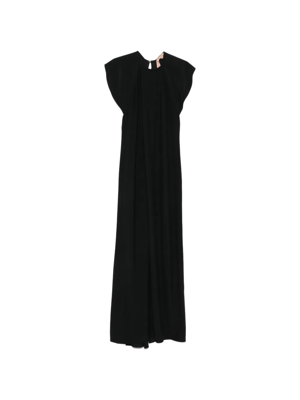 Nº21 open-back ruffled dress - Nero