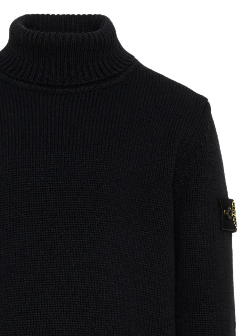 Stone Island Junior Coltrui met logo-patch Zwart
