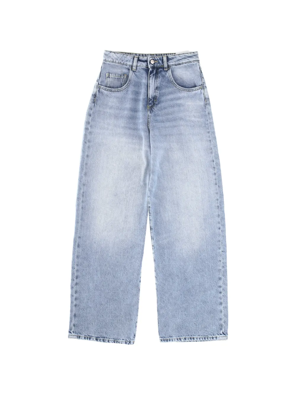 ICON DENIM faded wide-leg jeans - Blu