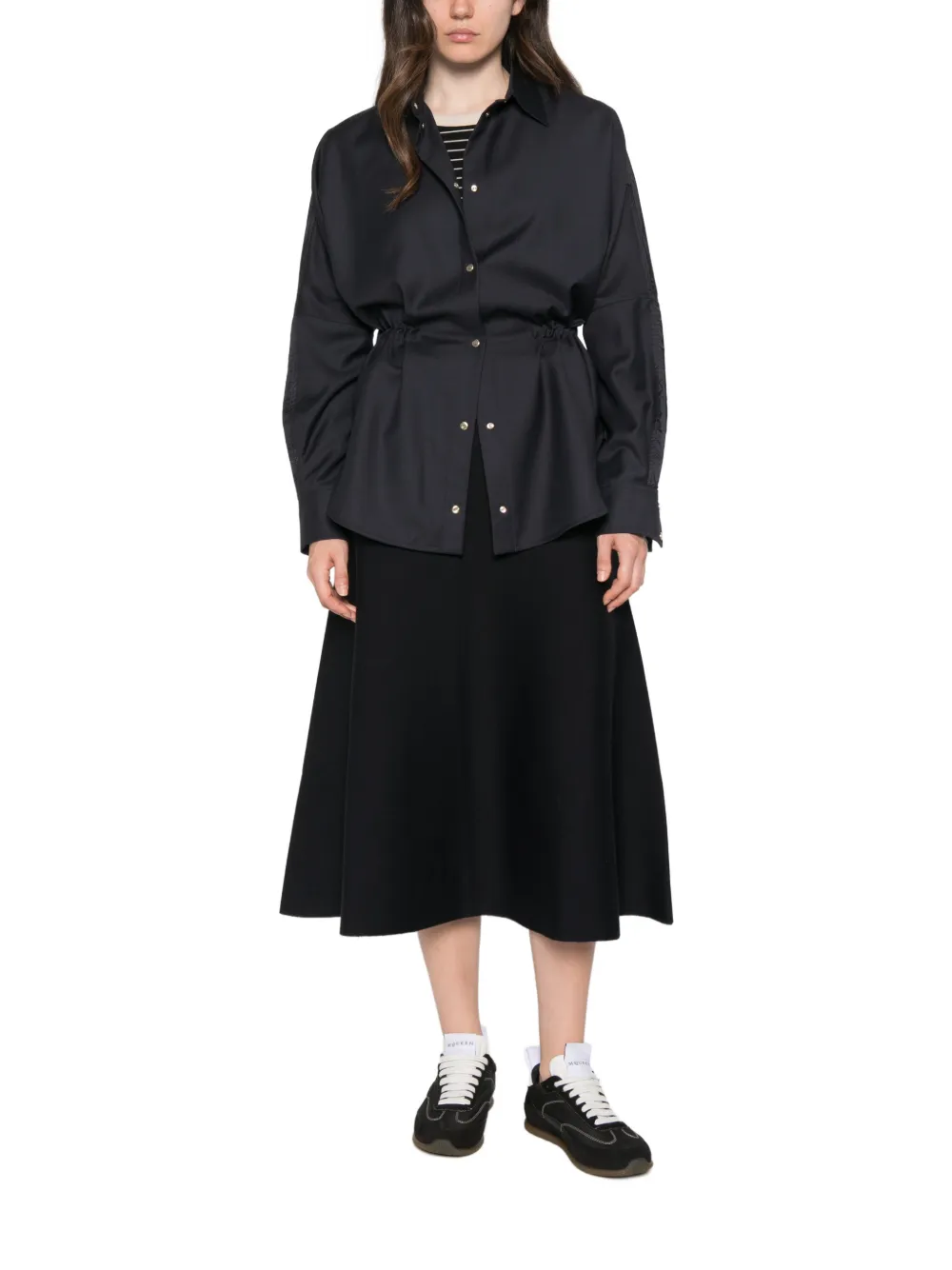 Moncler Blouse met trekkoord Blauw