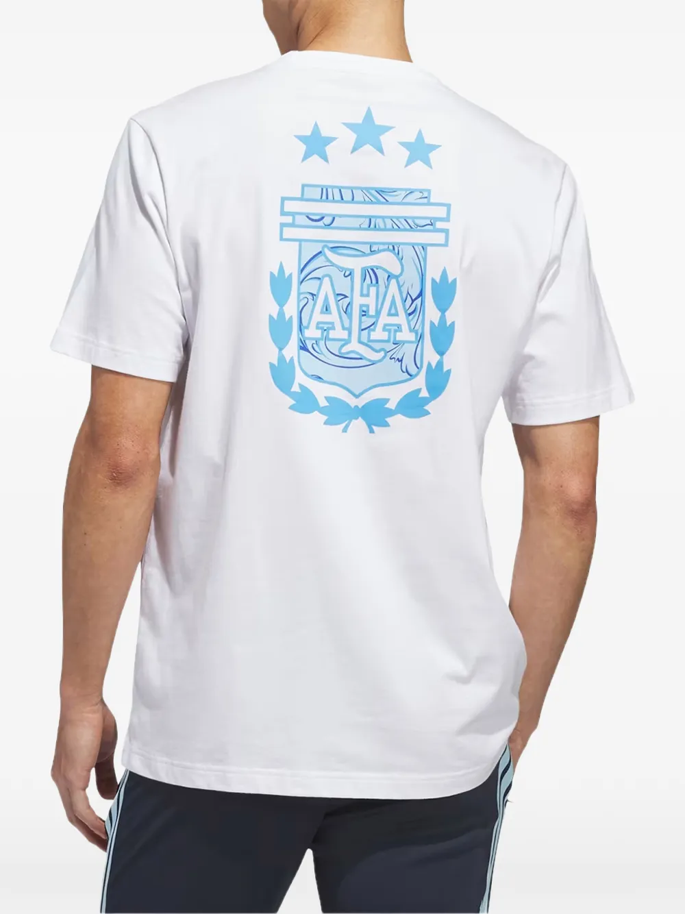 adidas World Cup 2026 Argentina Away katoenen T-shirt met print Wit
