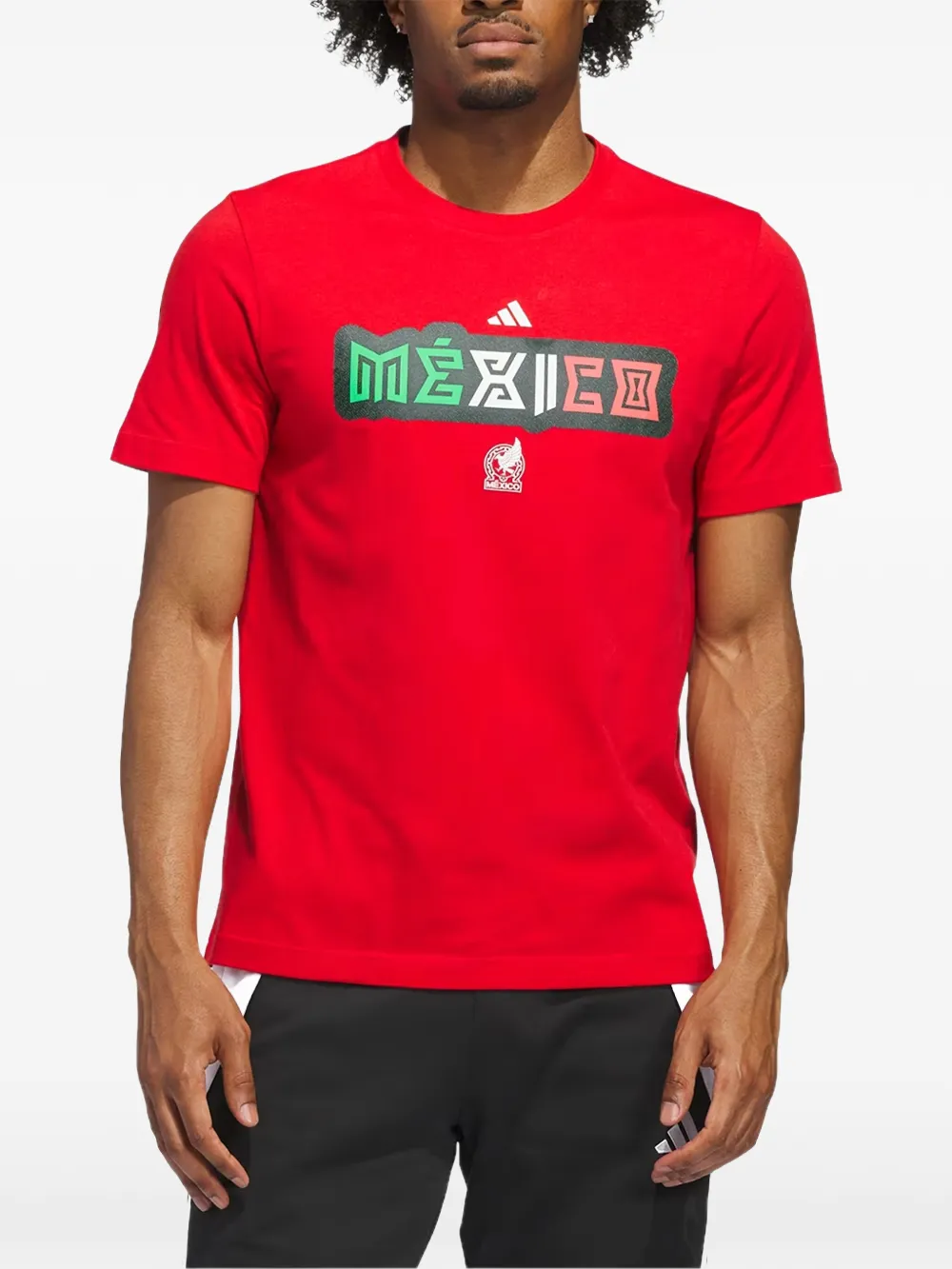 adidas World Cup 2026 Mexico katoenen T-shirt met grafische print Rood