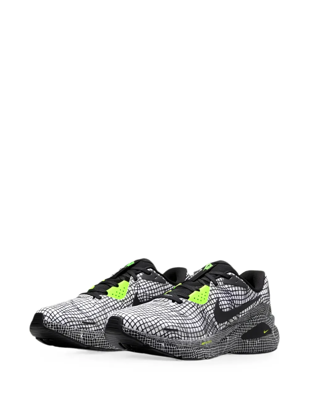 Nike Structure 26 grid-print sneakers Wit