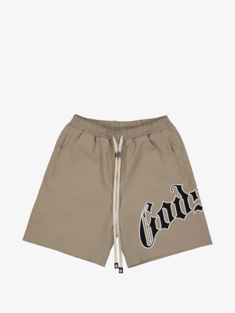 GODSPEED OG logo-patch drawstring shorts