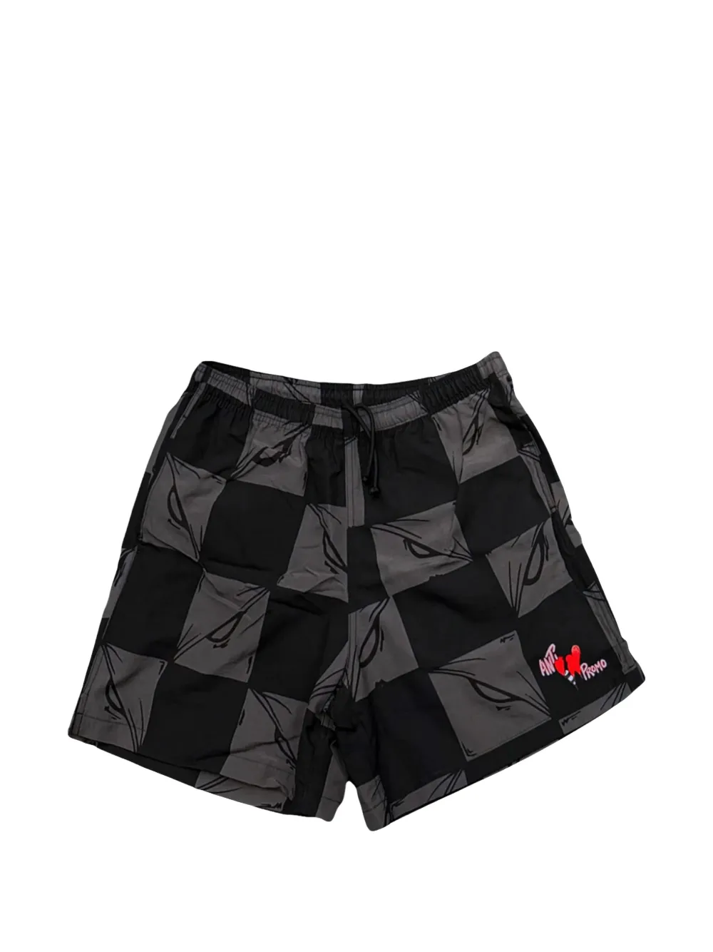 ANTI PROMO Matty Boy 99 Eyes checkered shorts - Nero
