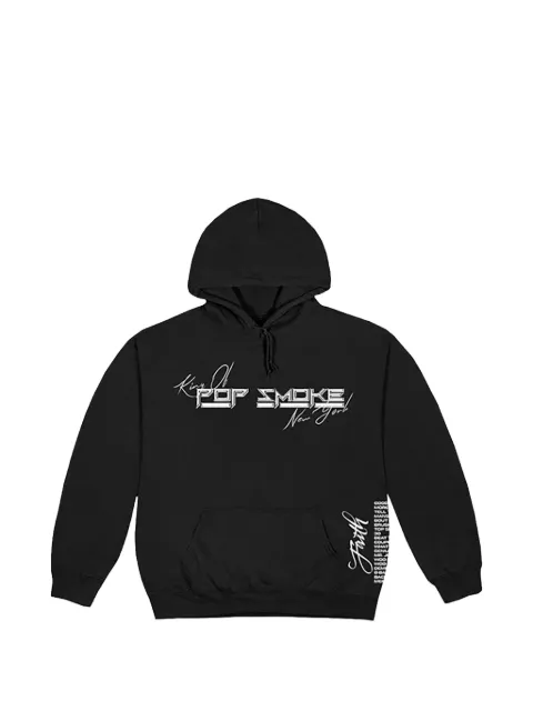 Vlone x Pop Smoke graphic-print drawstring hoodie
