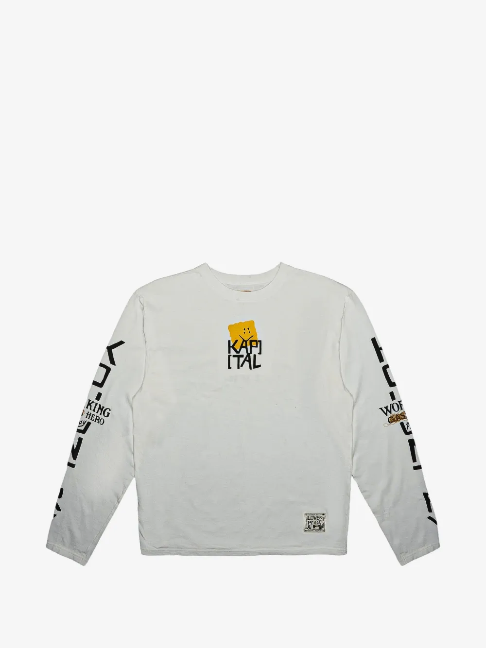KAPITAL logo-print long-sleeve T-shirt | White | Image 1