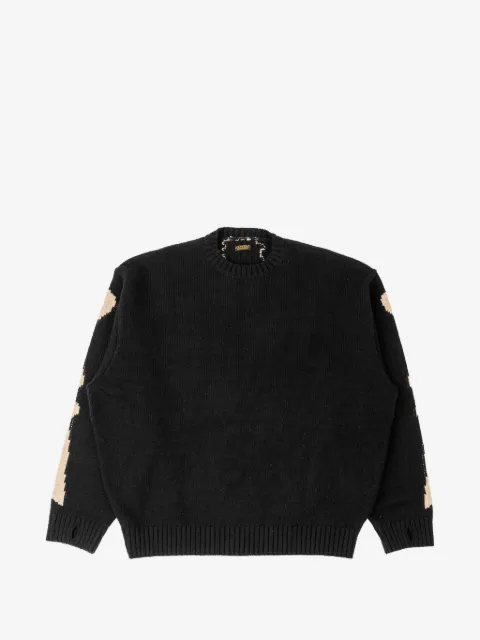 KAPITAL suéter tejido Bone en intarsia