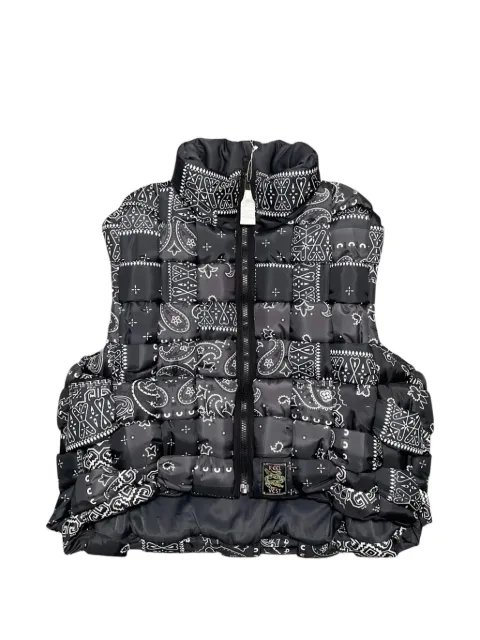 KAPITAL bandana-print quilted gilet