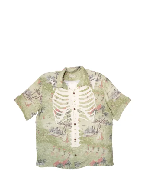 KAPITAL Kamehameha Bone Aloha shirt