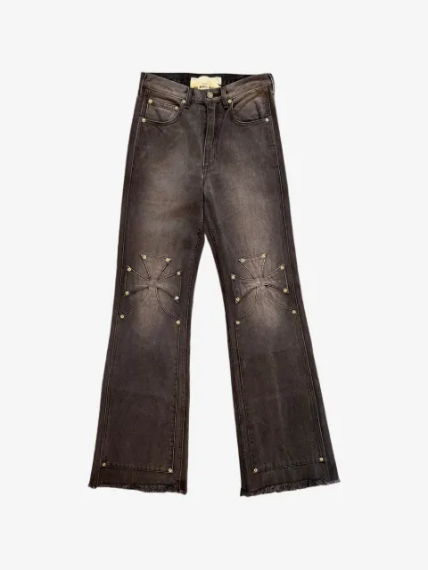SEKRIT Chopper Jeans mit Nieten