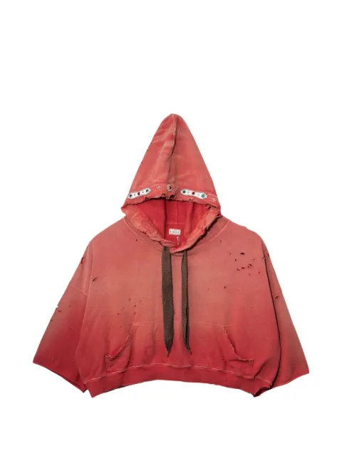 KAPITAL Thriller Damaged Devil studded hoodie