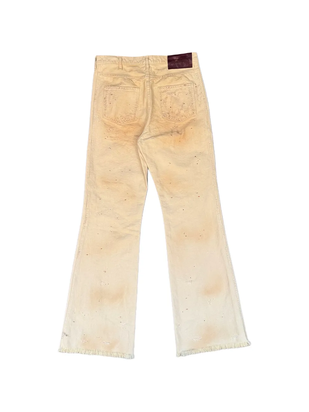 SEKRIT Chopper jeans met vlakken Beige