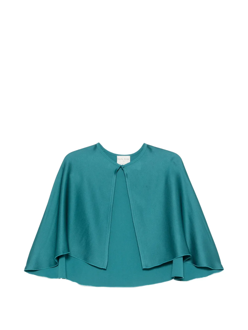 Forte Forte satin-finish cape-style top - Blu