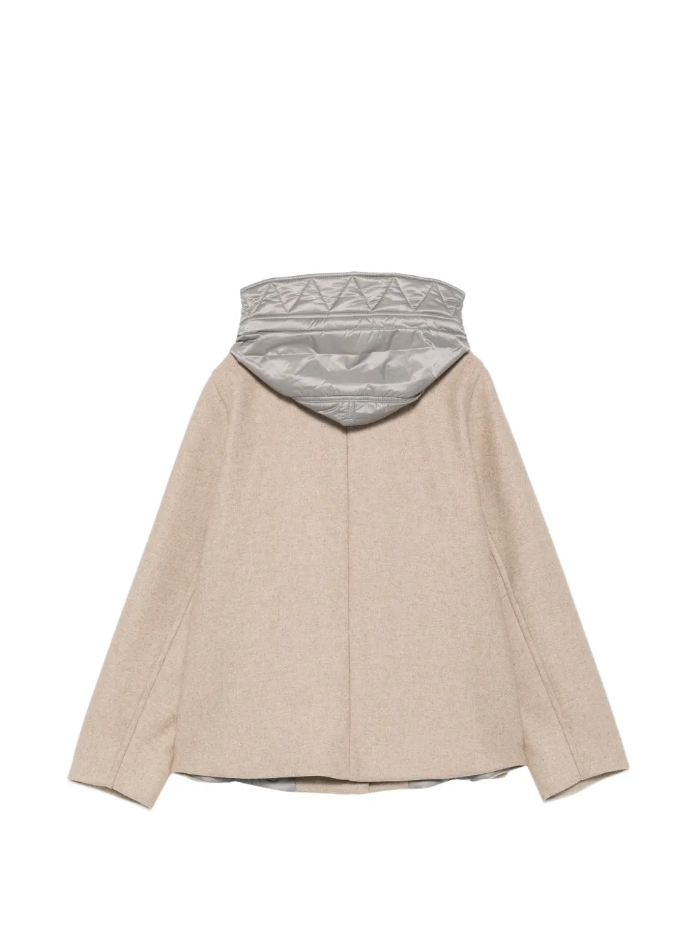 Fay Jack met capuchon en houtje-touwtje sluiting Beige