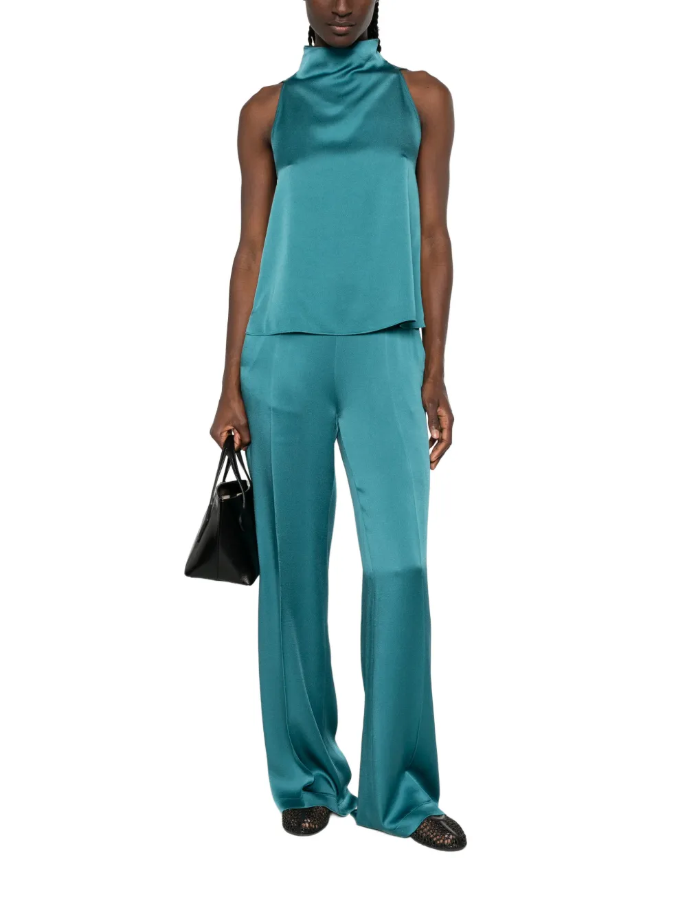 Forte Top met hoge hals Blauw