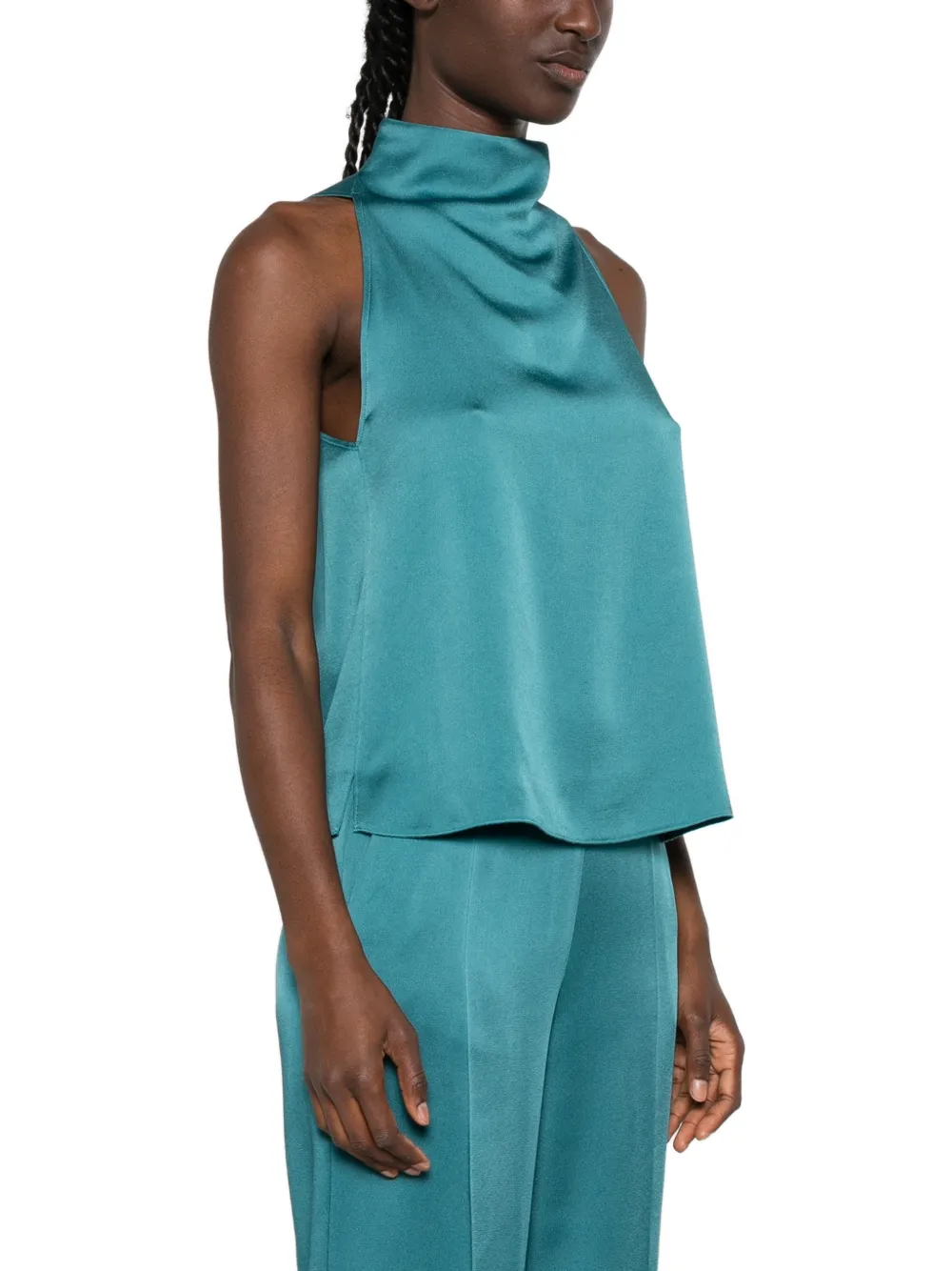 Forte Top met hoge hals Blauw