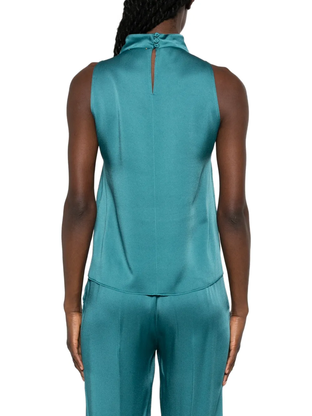 Forte Top met hoge hals Blauw