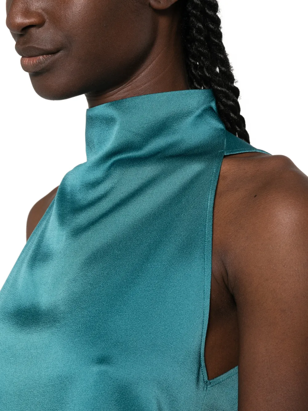 Forte Top met hoge hals Blauw
