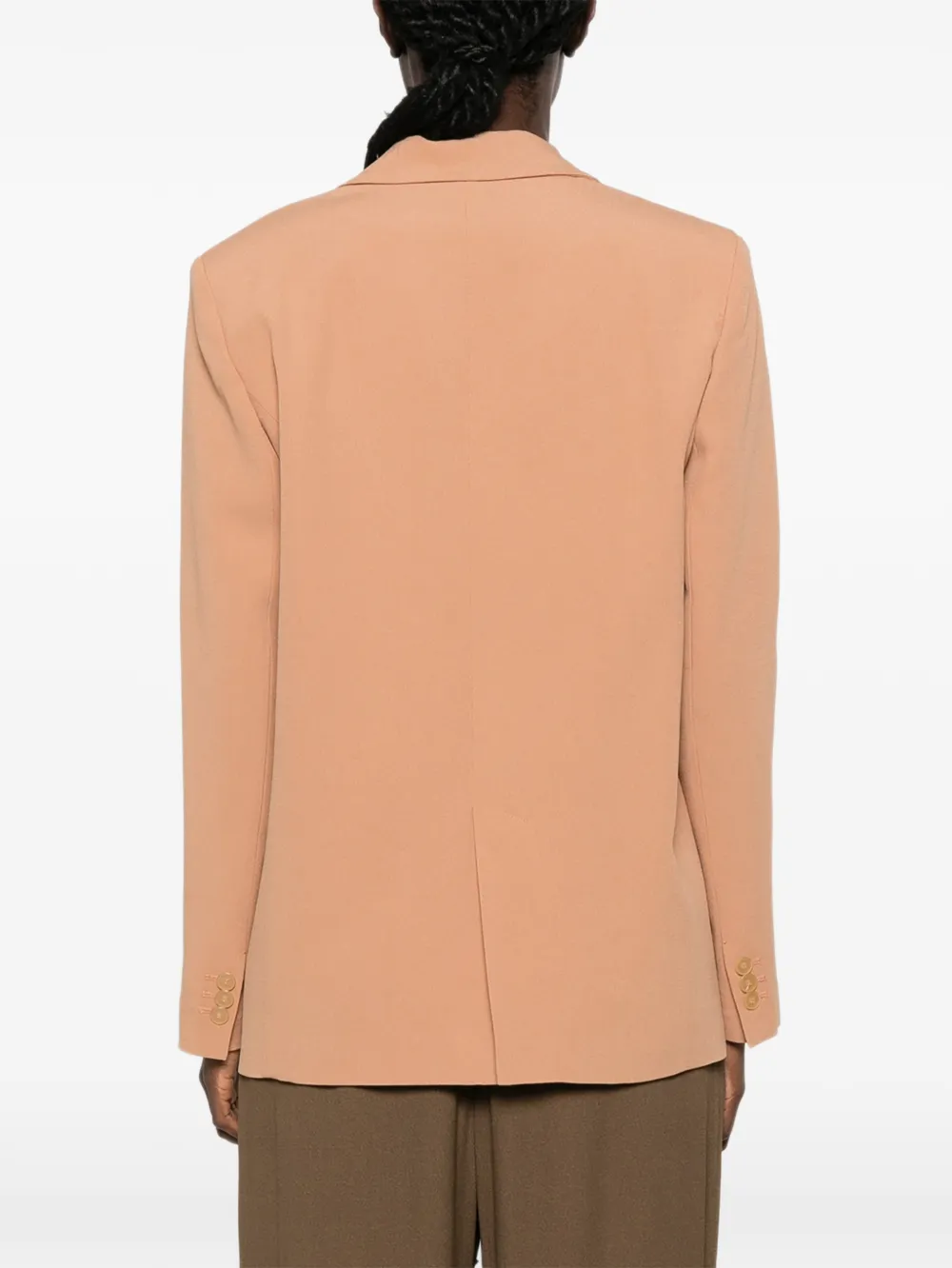 Forte Blazer met enkele rij knopen Bruin