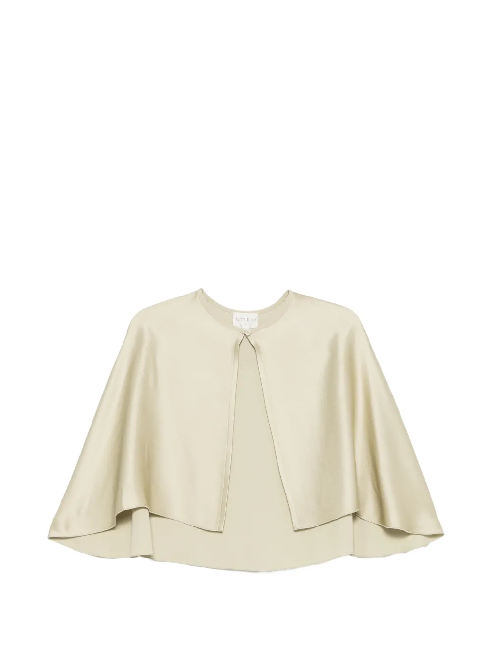 Forte Forte satin-finish cape-style top - Verde