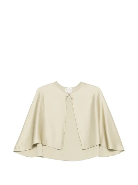 Forte Forte satin-finish cape-style top